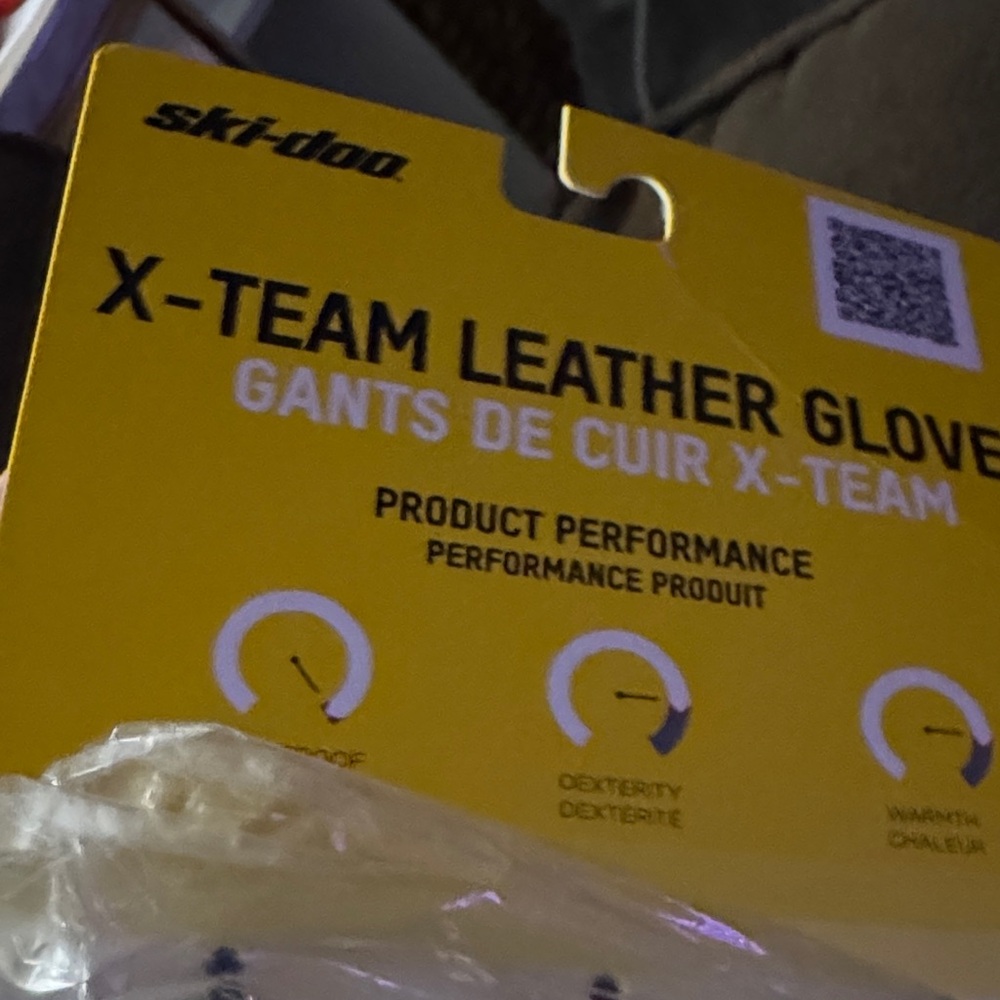Ski-Doo X-Team Leather Gloves - Kahki not yellow